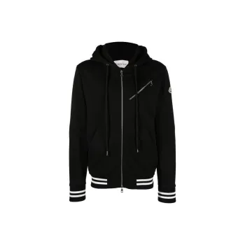 Moncler Logo patch Zip up Hoodie