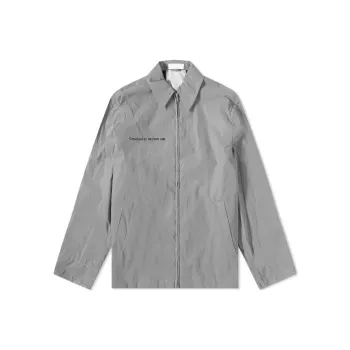 Helmut Lang Logo Embossed Front Zipped Shirt Jacket