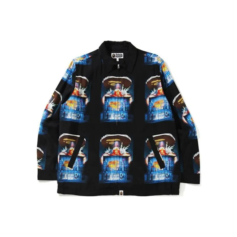 A BATHING APE Invasion Rayon Jacket-0