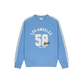 MLB Varsity Los Angeles Dodgers Sweatshirt Unisex Dark Sky Blue