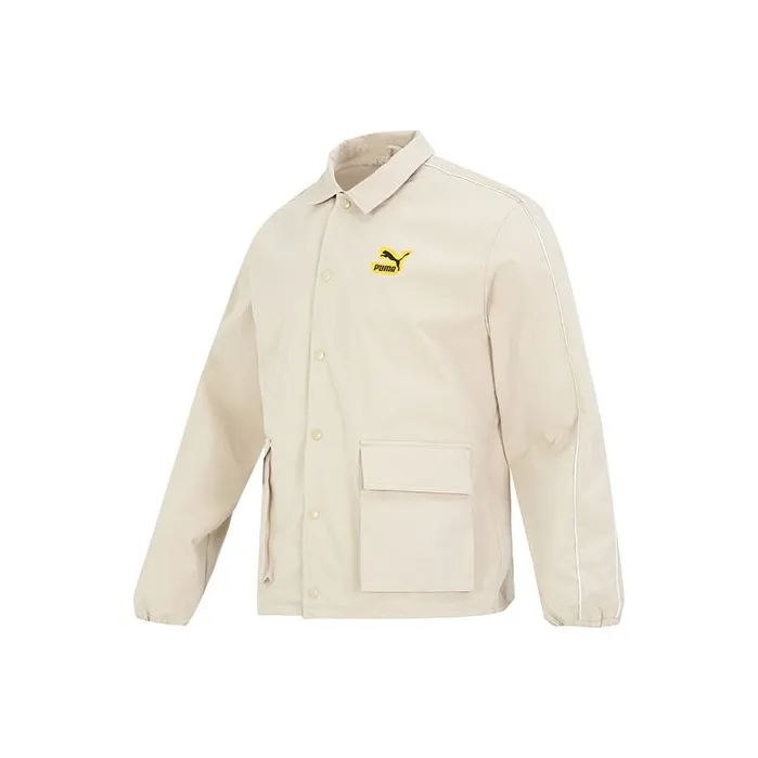 PUMA Classics Street Sport Woven Jacket Men's Ecru-0