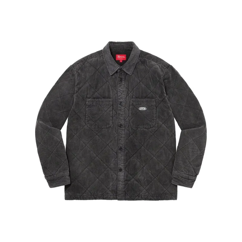 Supreme Quilted Corduroy Shirt-0