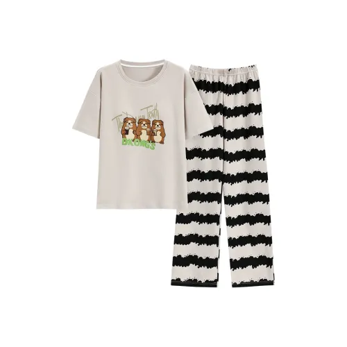 MADALLO Pajama Set Women's Khaki
