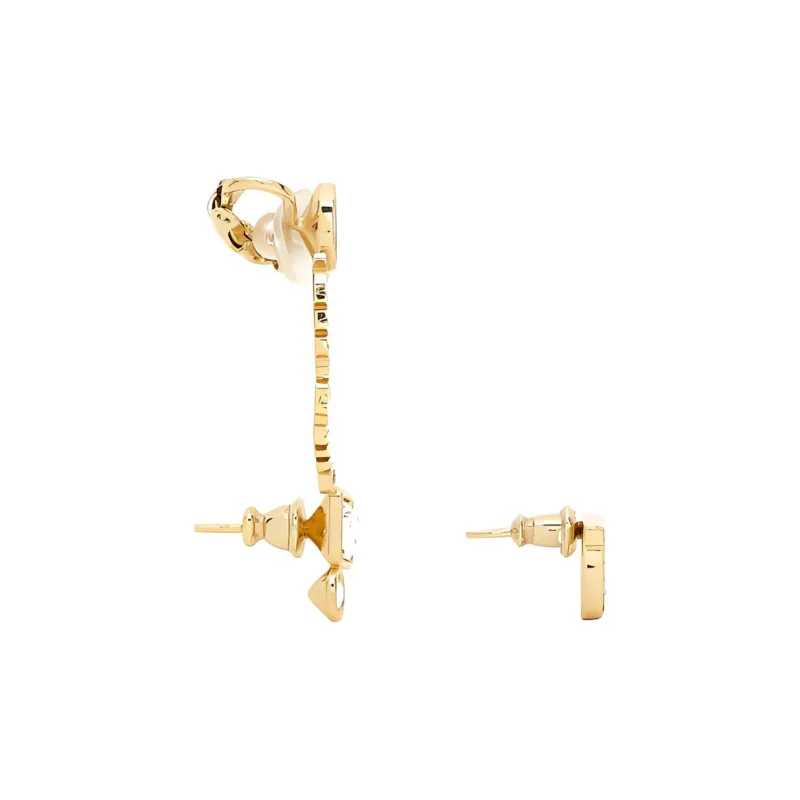 FERRAGAMO Brass Earrings Women's Gold-1