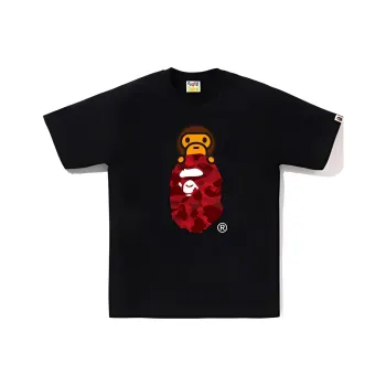 A BATHING APE Color Camo Milo On Ape Head Tee