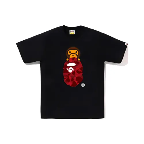 A BATHING APE Color Camo Milo On Ape Head Tee