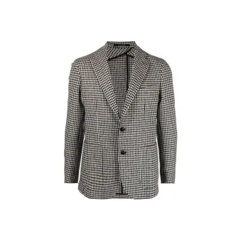 Tagliatore Houndstooth print Single breasted Blazer