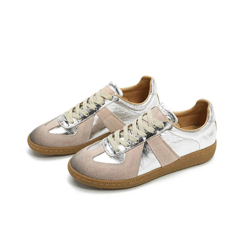 VCA Low Top Skateboard Shoes Women's Silver Pink-2