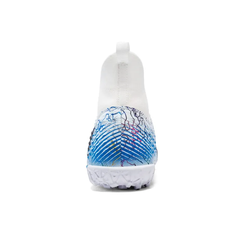 QIUTEXIONG FG Rubber Long Studs TF Rubber Broken Studs Soft Ground Firm Ground Slip Resistant Soccer Shoes Unisex-2