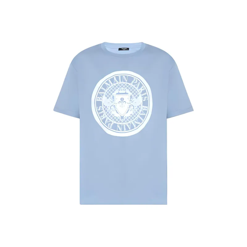 BALMAIN Coin Cotton T-shirt-0