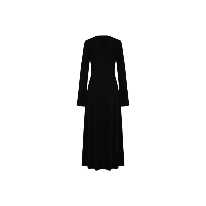 MOCO Long Sleeved Dress Women's Black-1