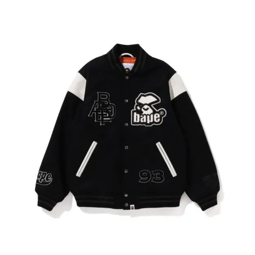 A BATHING APE Switch Shoulder Varsity Jacket