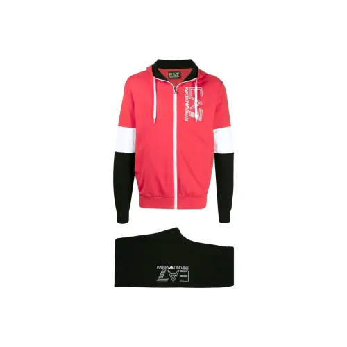 EMPORIO ARMANI EA7 SS22 Sports Suit Men's Red