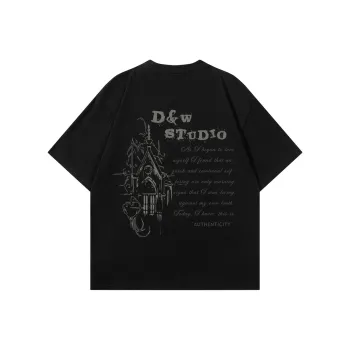 D&W T Shirts Unisex Black