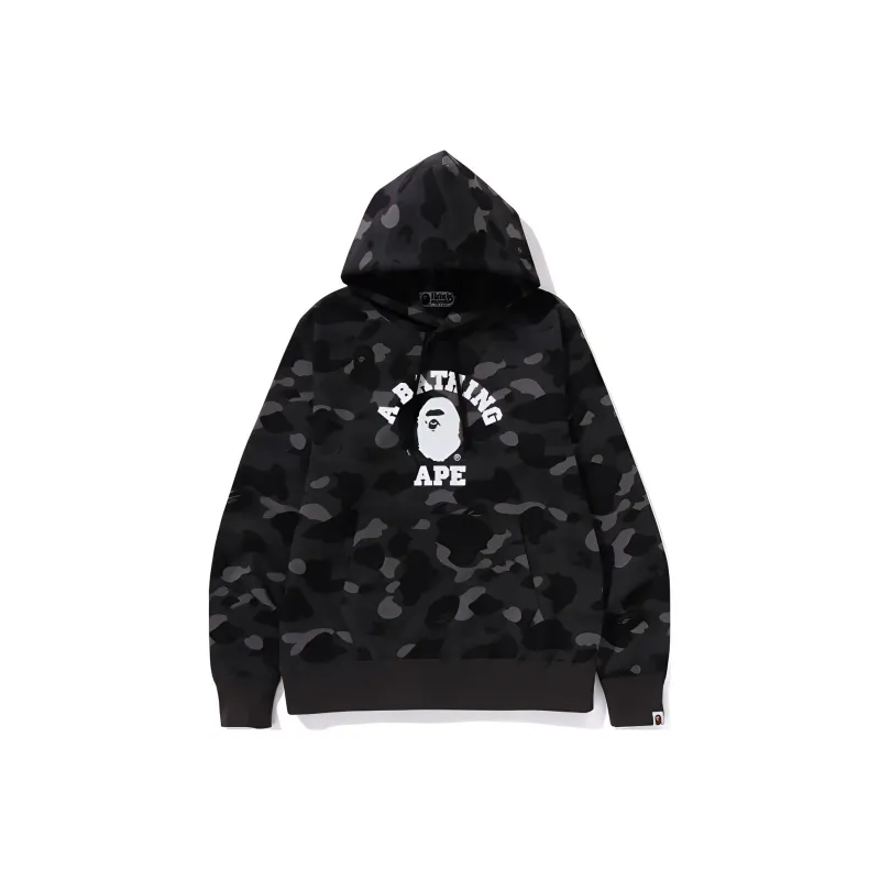 Bape Color Camo College Pullover Hoodie-0