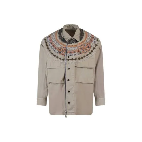 Sacai Eric Haze Code Embroidery Shirt Jacket