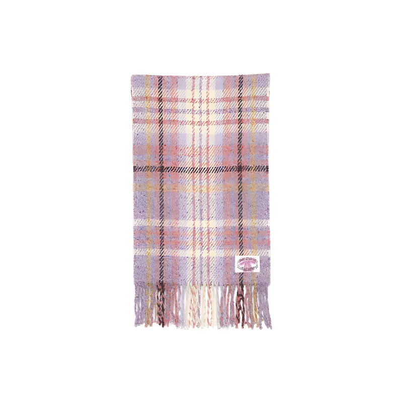 Acne Studios Checked Fringed Edge Scarf-0