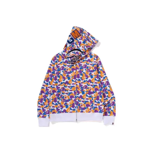 A BATHING APE BAPE STORE® PACK Series Sweatshirts Unisex Purple Yellow