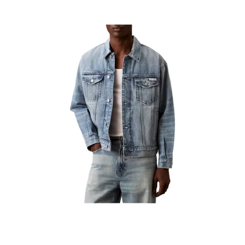 CALVIN KLEIN Denim Jacket Men's Light Blue