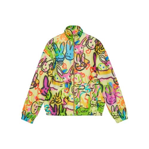 GUCCI Bunny Print Full Zipped Jersey Jacket