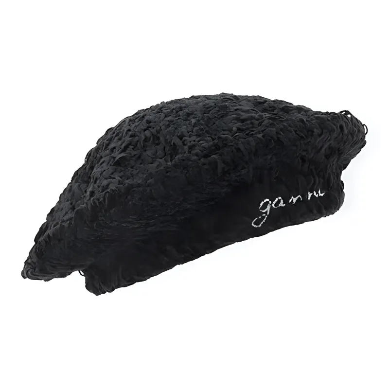 GANNI Wool Berets Women's Black-0