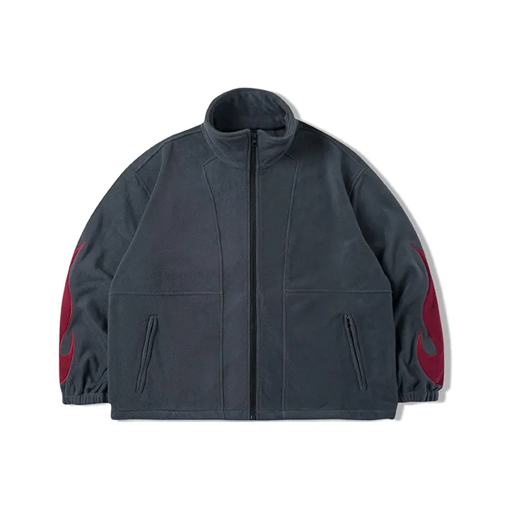 OSCill Loose Fit Jacket Unisex Gray-0