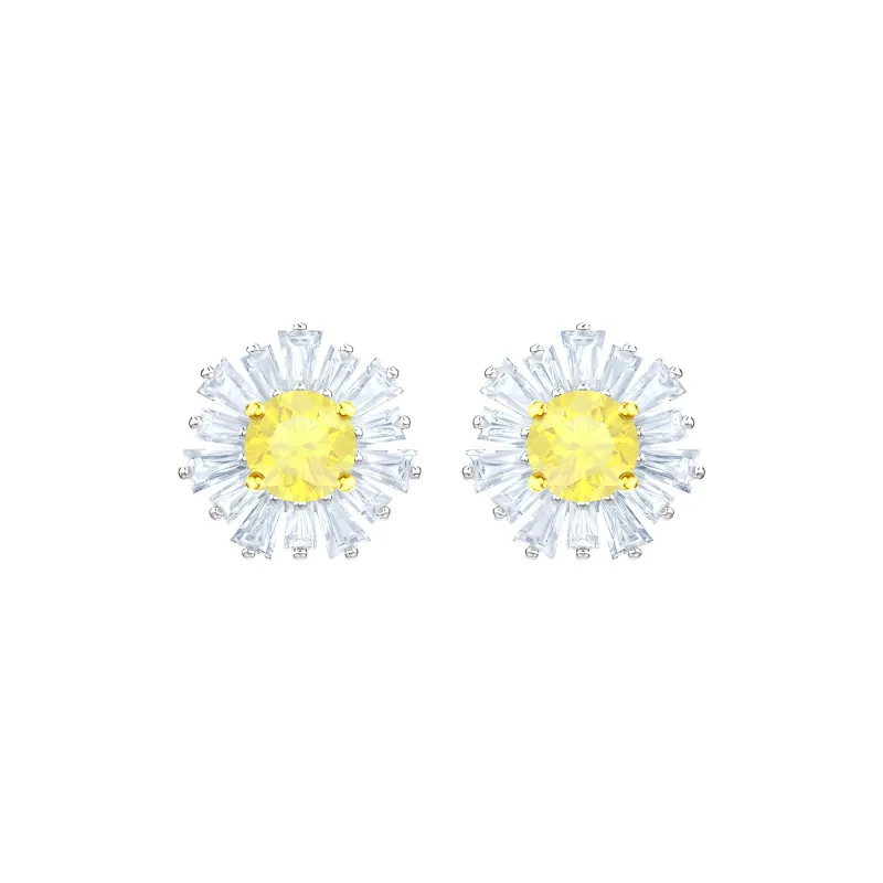 Swarovski Sunshine Stud Earrings Women's White-1