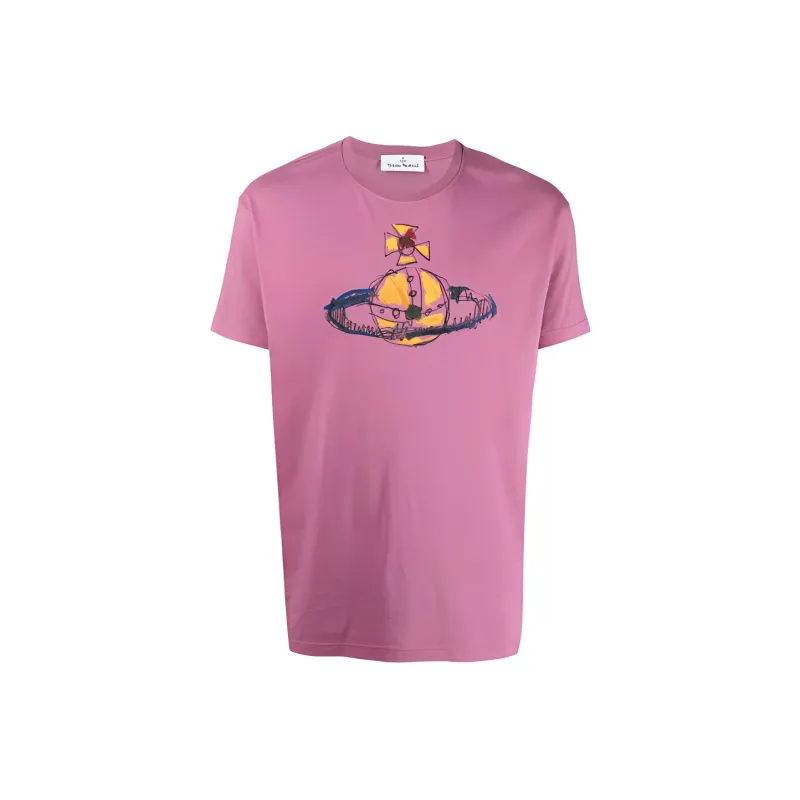 Vivienne Westwood T-Shirts Men Pink-0