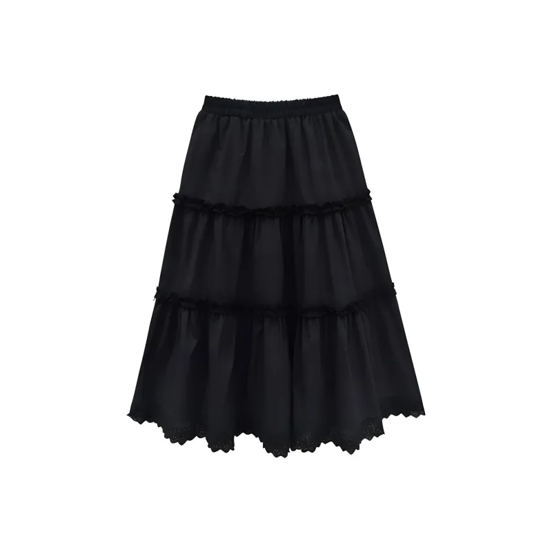 HTMEME Casual Long Skirt Women's-5