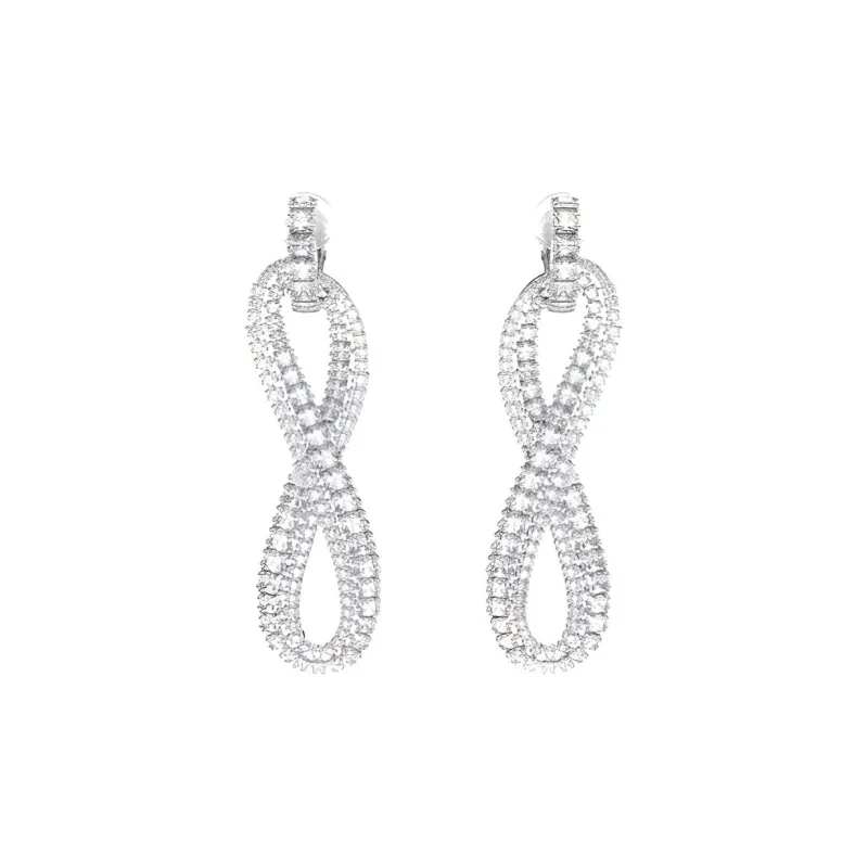 Swarovski Hyperbola Embellished Clip-on Earrings-0