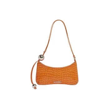 Jacquemus Le Bisou Leather Shoulder Bag Women's Orange