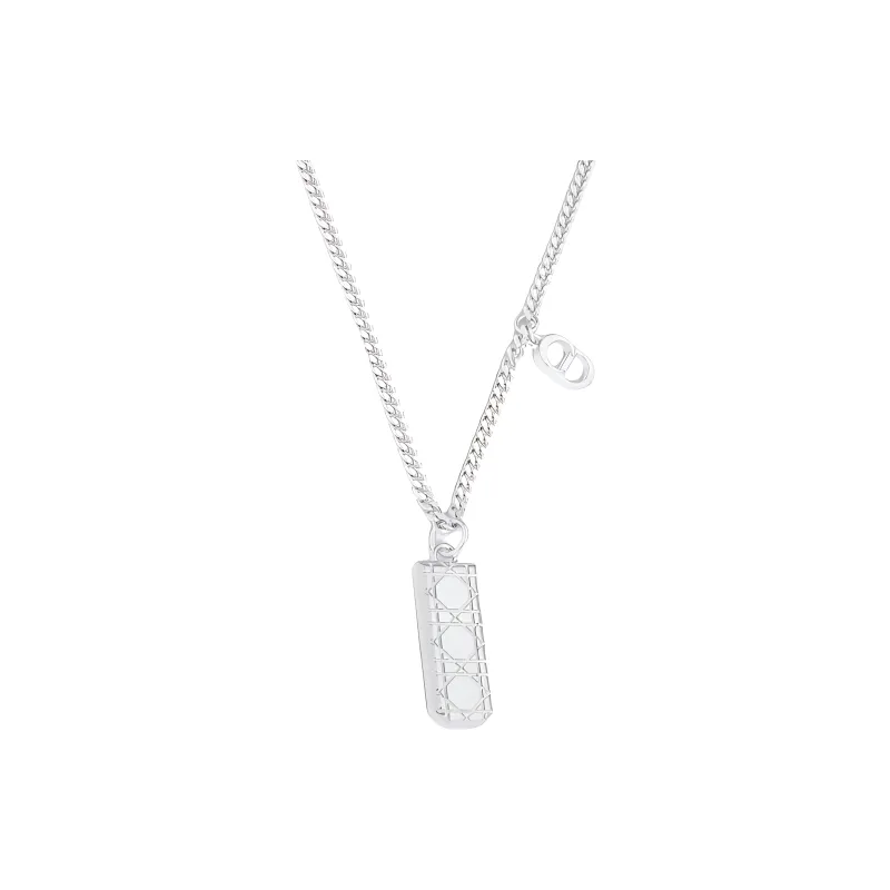 DIOR Sterling Silver Necklaces Men's Silver-0