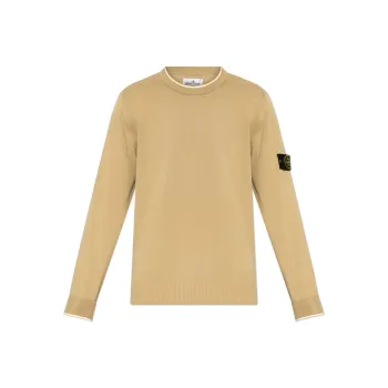 STONE ISLAND Logo Patch Knitted Jumper