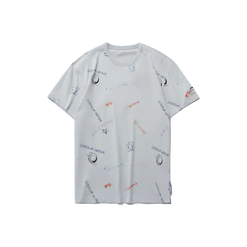 LiNing Sports Fashion Collection T Shirt Men's Microcrystalline Gray-0