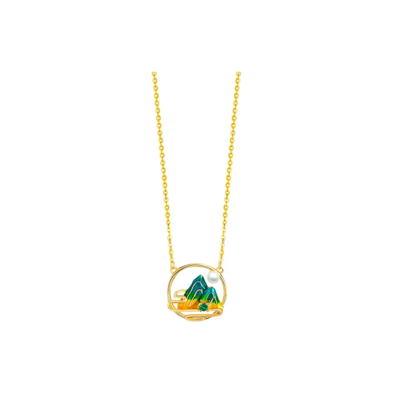 CHINA GOLD Pearl Necklaces Women's-0