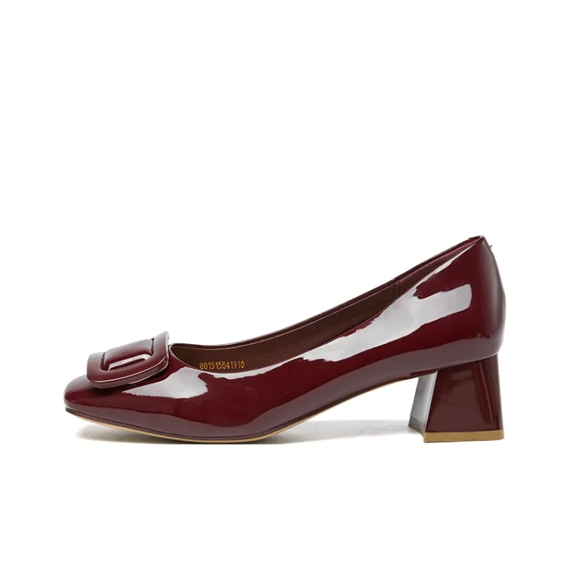 EXULL Q Chunky Heel High Heels 5CM Women's-7