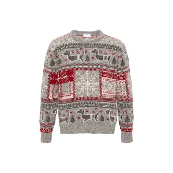 THOM BROWNE Fair Isle Intarsia Jumper