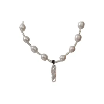 SIMONE ROCHA Baroque Pearl Staccato Pattern Pendant Necklace