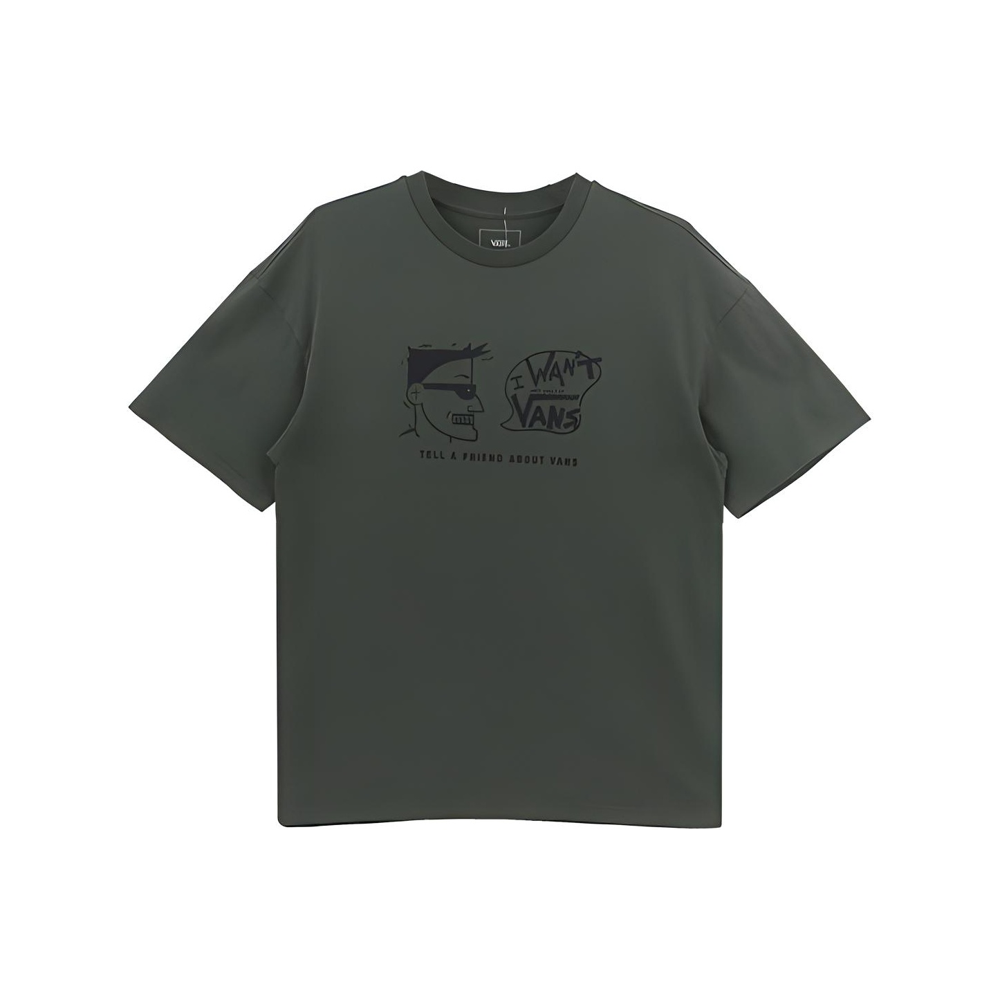 国内配送 VANS MENS VANS LOGO BIG TEE GREEN Vans Classic Crew Neck T Shirt Green | Mainline Menswear