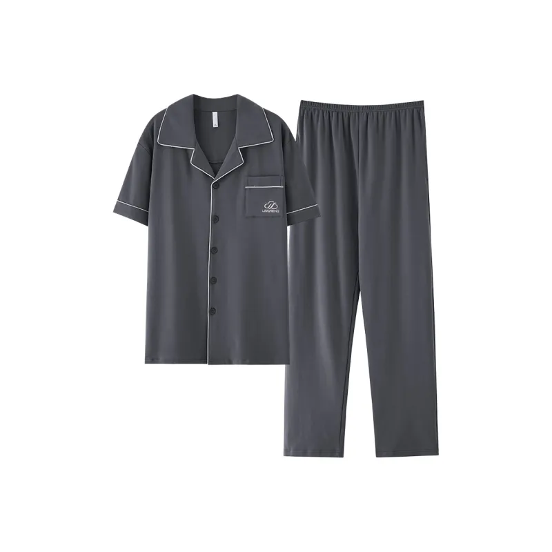 MIIOW Cool One Summer Series Pajama Set Men's Dark Gray-0