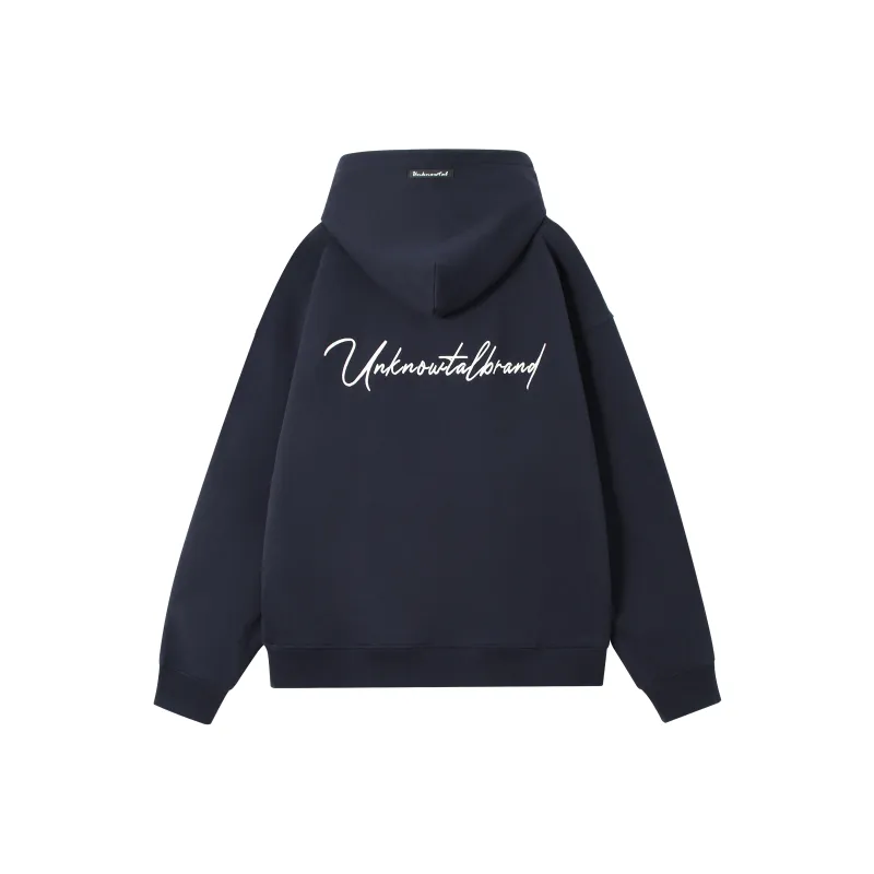 UNKNOWTAL Sweatshirt Hoodie Unisex Navy Blue-0