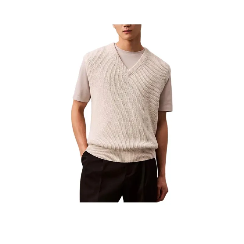 CALVIN KLEIN Tank Top Men's Beige-0