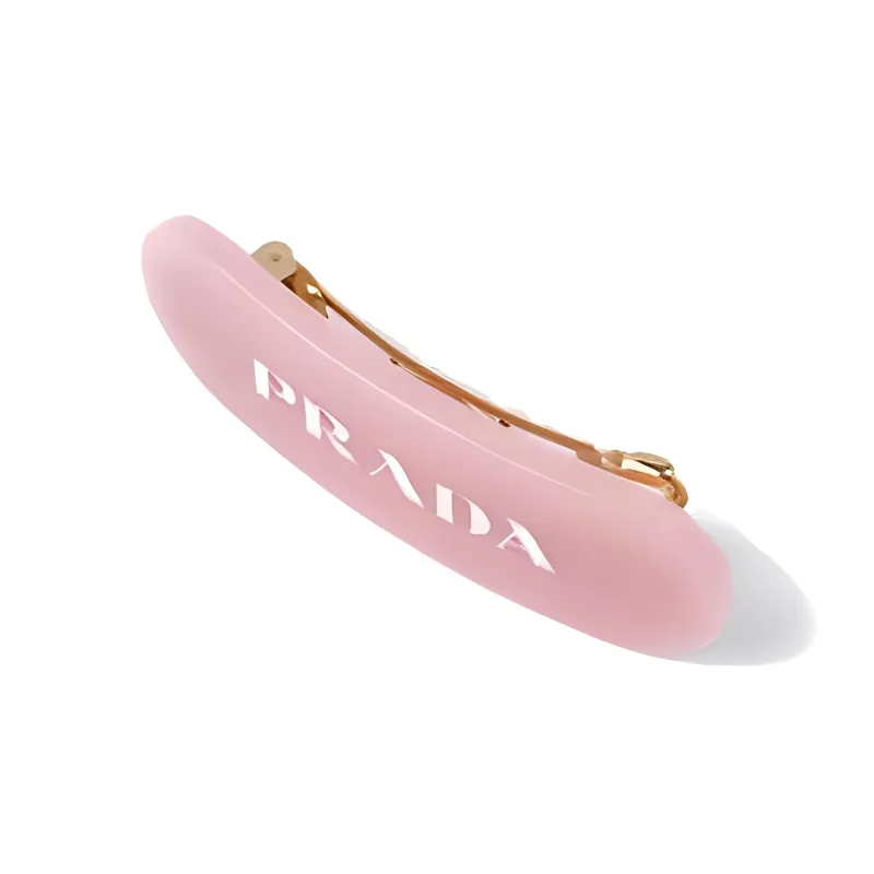 PRADA Logo print Hair Clip-1