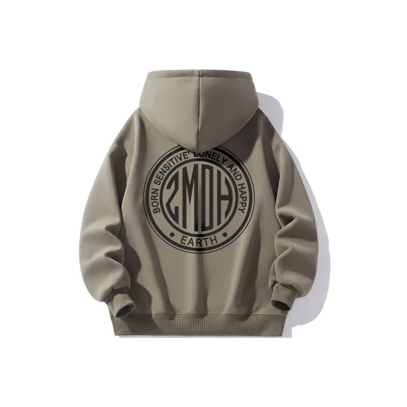 ZMOH Fleece Lined Hoodie Unisex Couple's-7