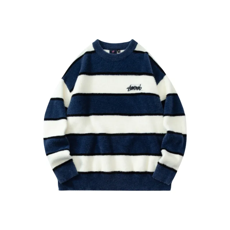 Suamoment Fall And Winter Loose Fit Casual Couple Sweater Unisex-0