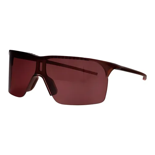 TAG HEUER Injection Molded Irregular Shape Sunglasses Unisex Red