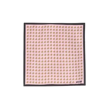MOSCHINO Teddy Bear print Organic Silk Pocket Square