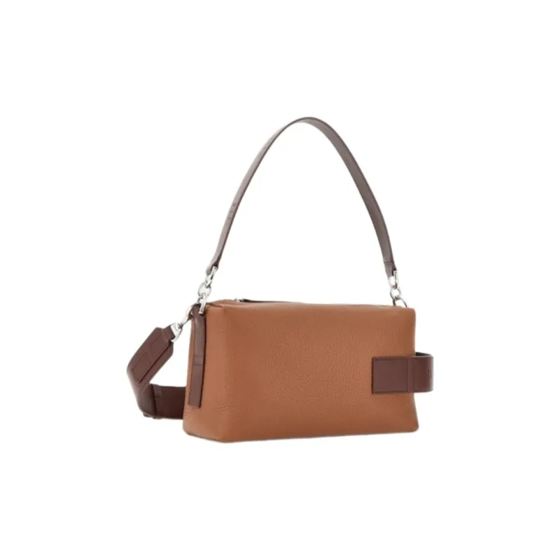 HOGAN Leather Crossbody Bag, Shoulder Bag Mini Women's Brown-1