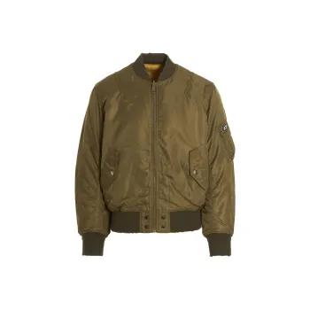 DIESEL J Fighters Zip Up Reversible Bomber Jacket