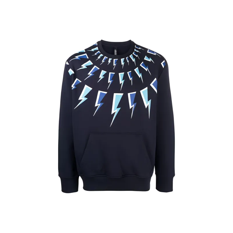Neil Barrett Sweatshirts Men Navy Blue-0